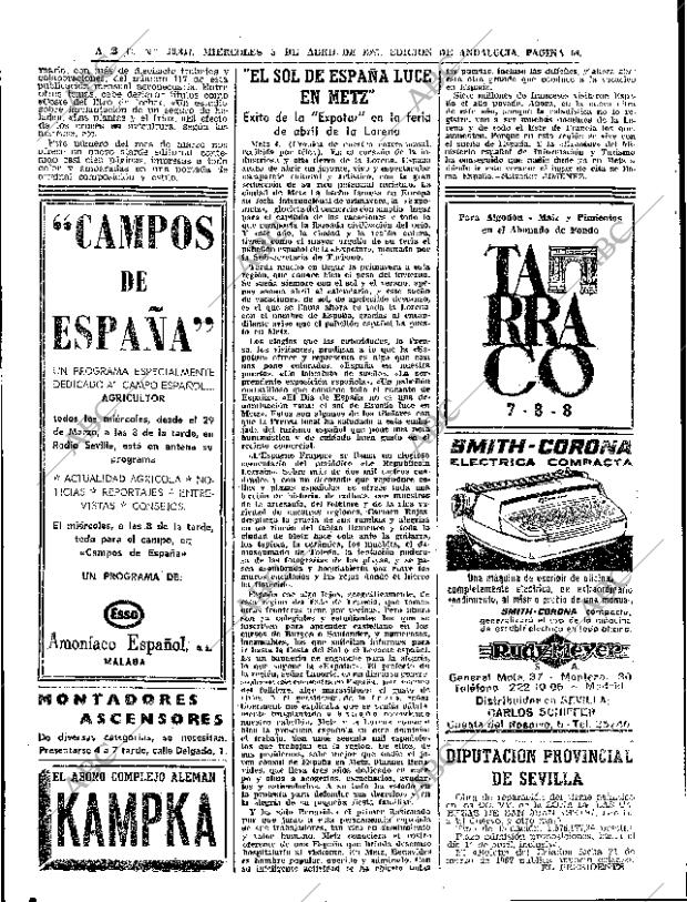 ABC SEVILLA 05-04-1967 página 64