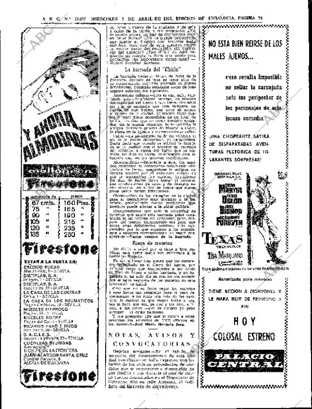 ABC SEVILLA 05-04-1967 página 74