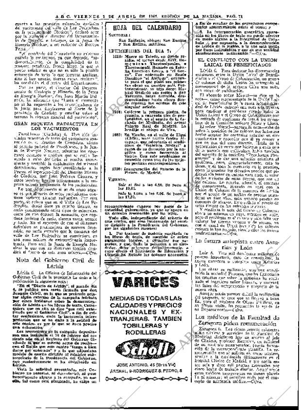 ABC MADRID 07-04-1967 página 53