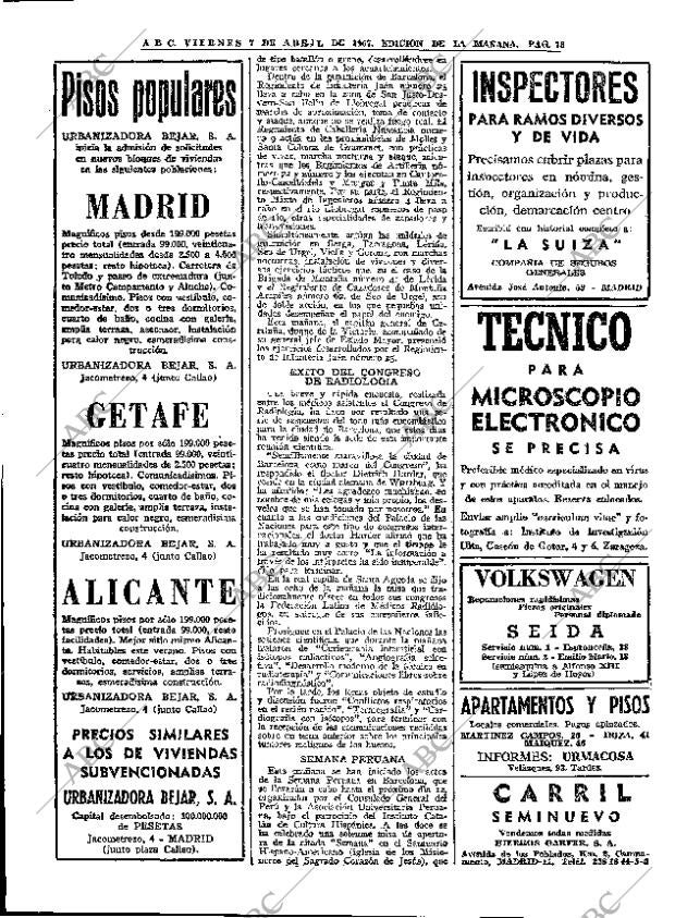ABC MADRID 07-04-1967 página 58