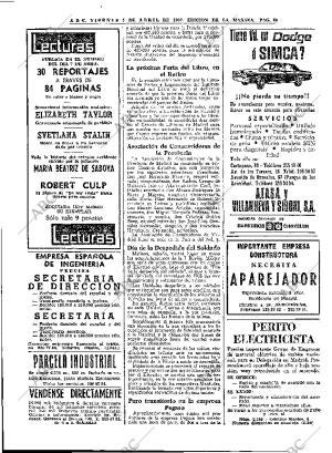 ABC MADRID 07-04-1967 página 62