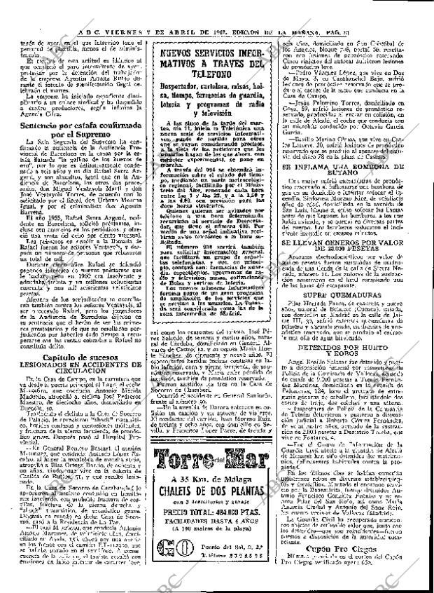 ABC MADRID 07-04-1967 página 63