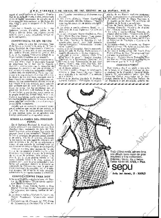 ABC MADRID 07-04-1967 página 67