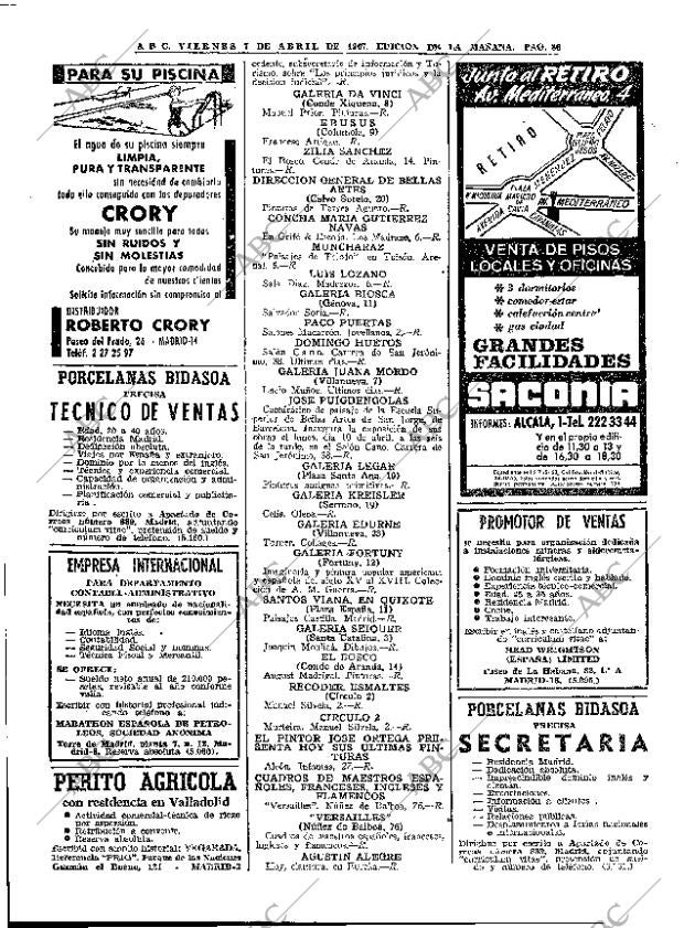 ABC MADRID 07-04-1967 página 68
