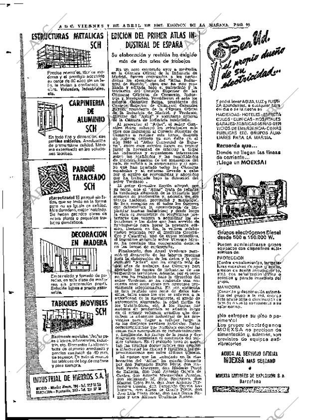 ABC MADRID 07-04-1967 página 74