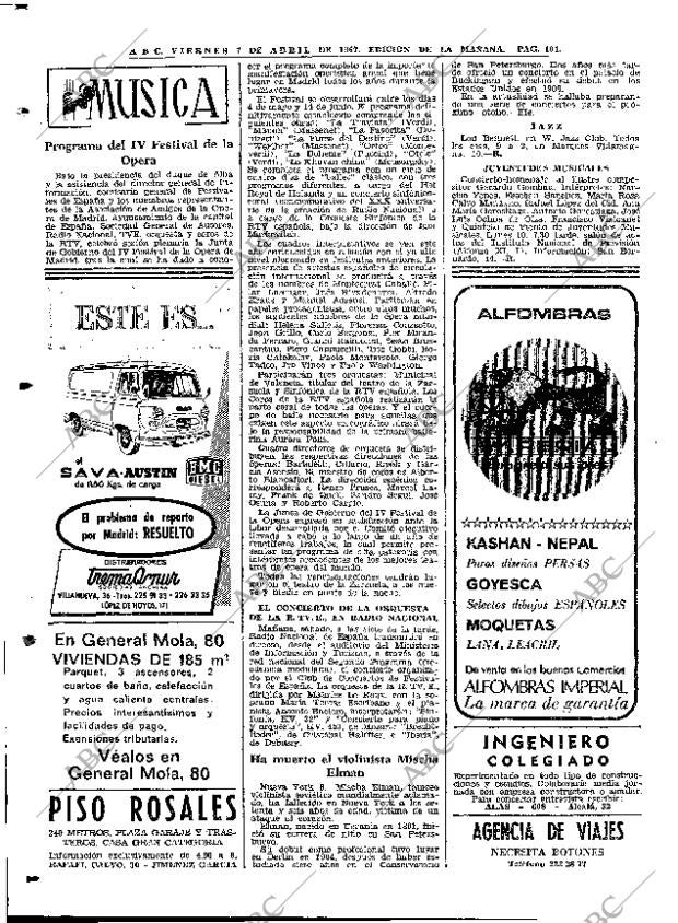 ABC MADRID 07-04-1967 página 86