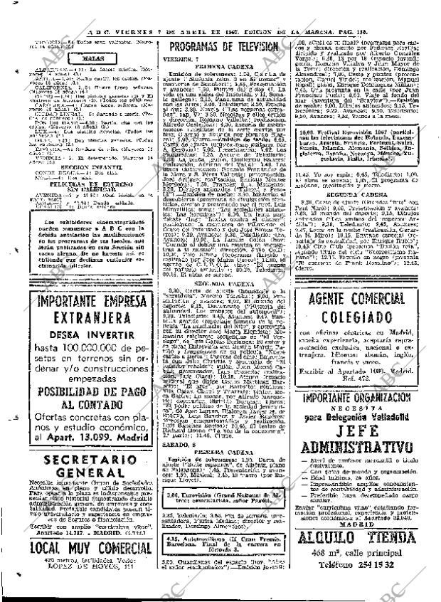 ABC MADRID 07-04-1967 página 92