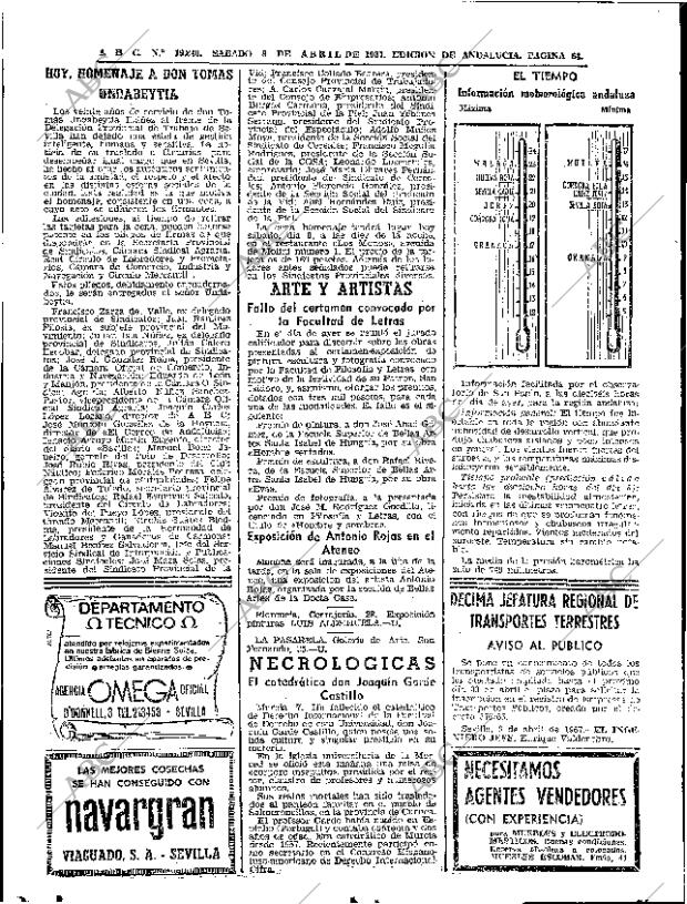 ABC SEVILLA 08-04-1967 página 64