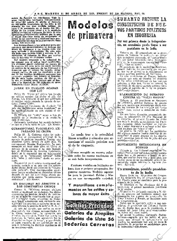 ABC MADRID 11-04-1967 página 44