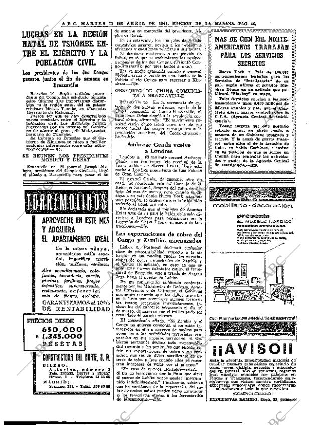 ABC MADRID 11-04-1967 página 46