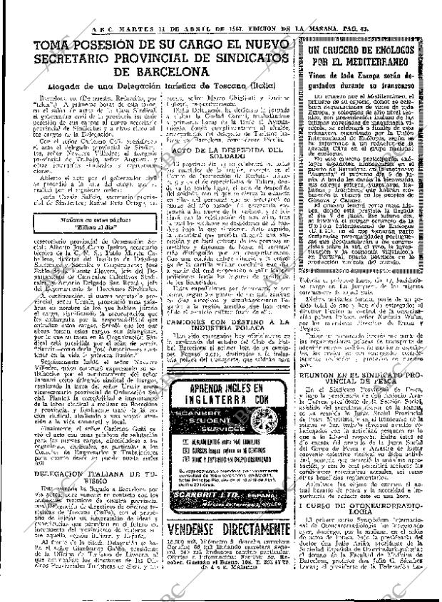 ABC MADRID 11-04-1967 página 65