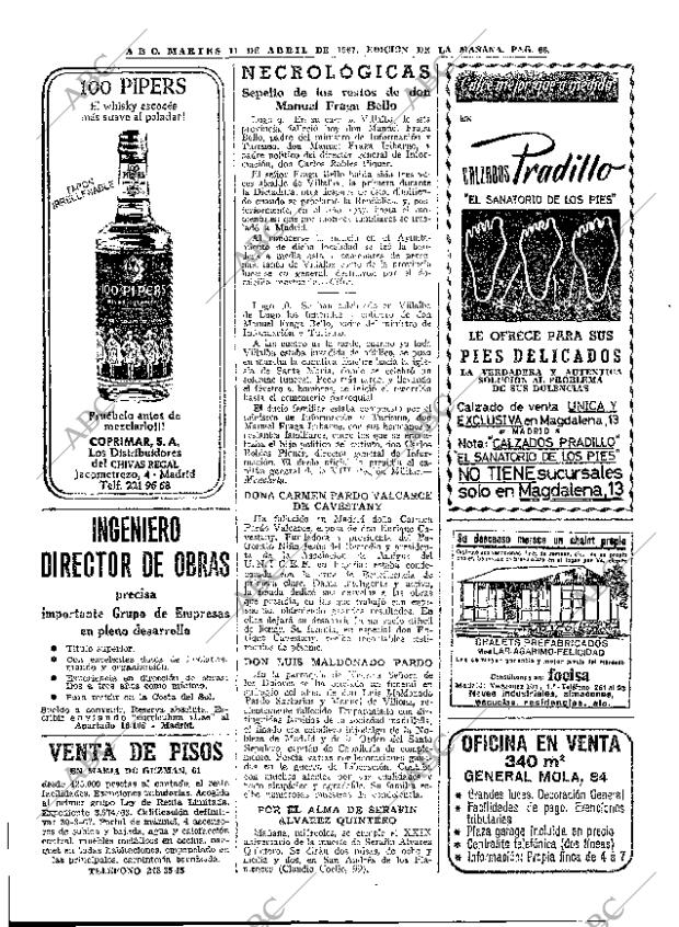 ABC MADRID 11-04-1967 página 68