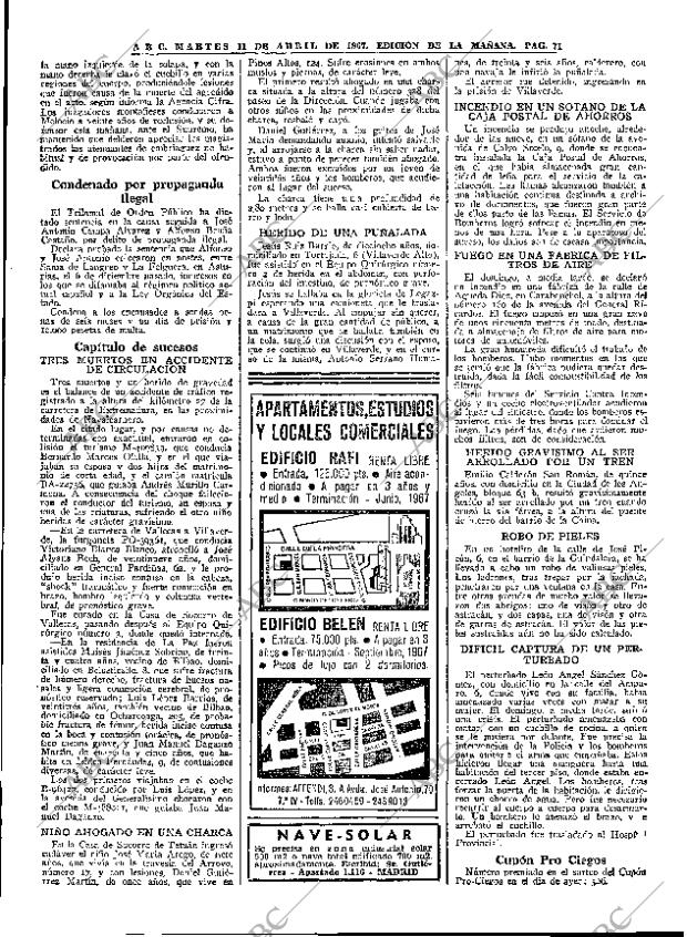 ABC MADRID 11-04-1967 página 71