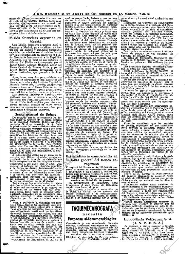 ABC MADRID 11-04-1967 página 80