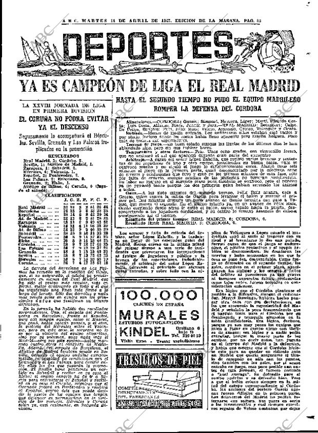 ABC MADRID 11-04-1967 página 85