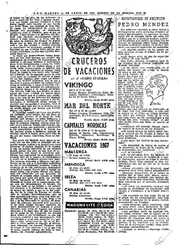 ABC MADRID 11-04-1967 página 86