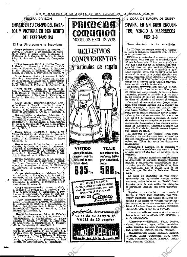 ABC MADRID 11-04-1967 página 90