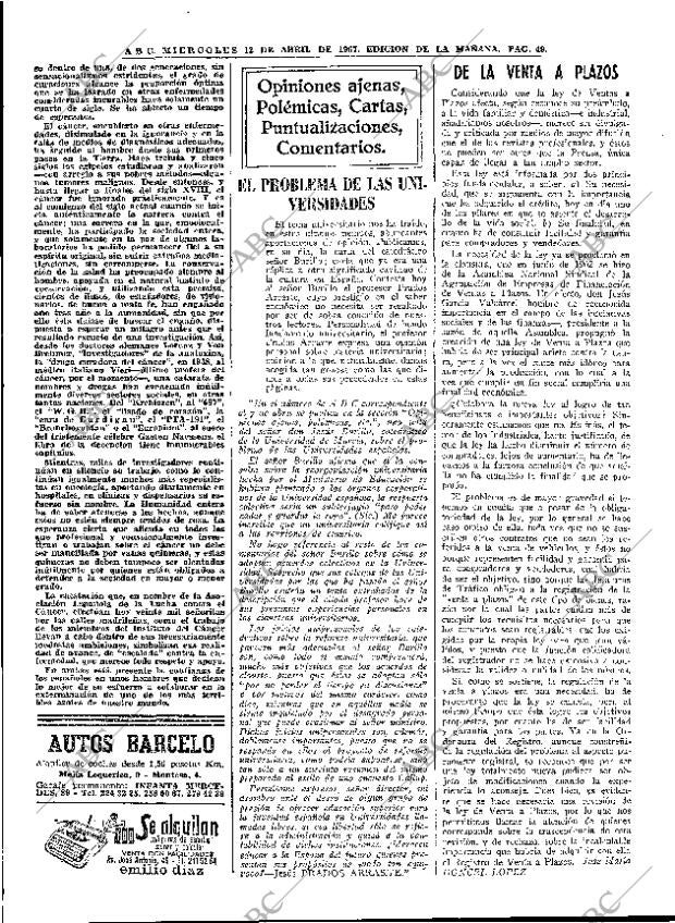 ABC MADRID 12-04-1967 página 49