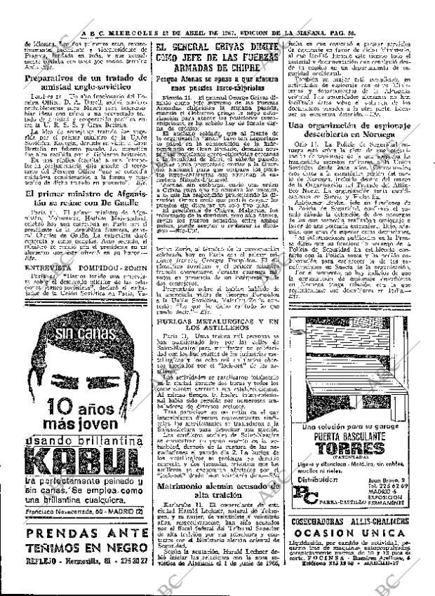 ABC MADRID 12-04-1967 página 56