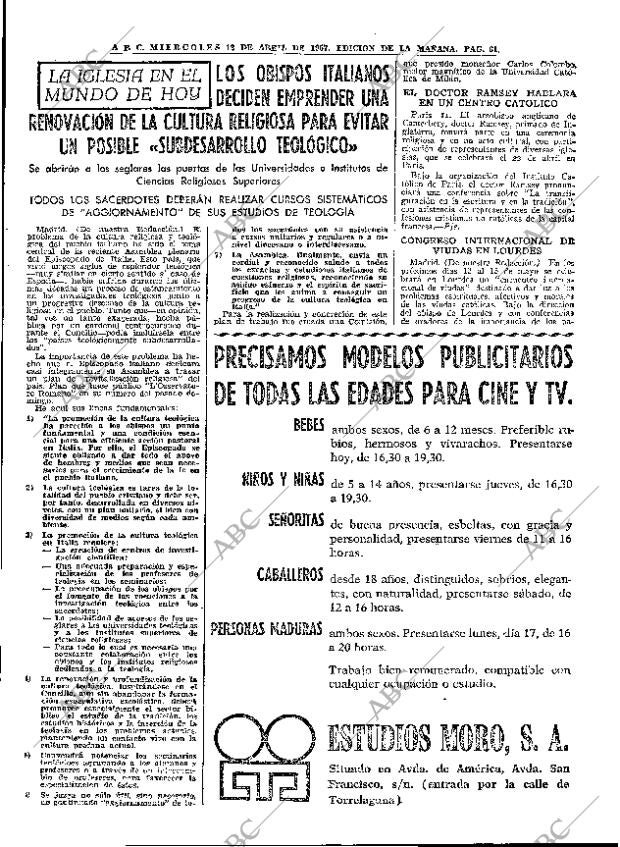 ABC MADRID 12-04-1967 página 61