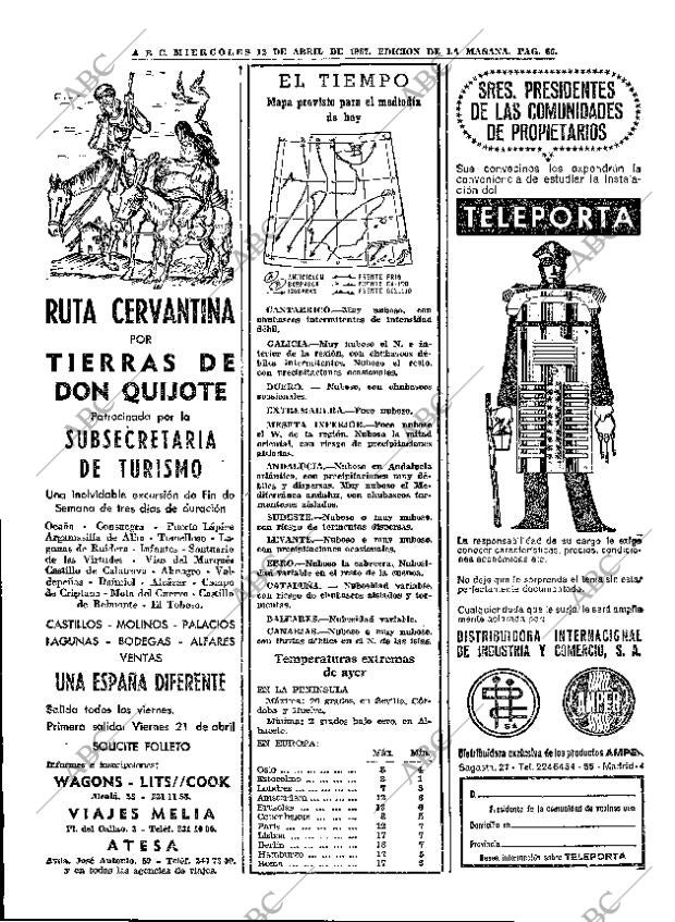 ABC MADRID 12-04-1967 página 66