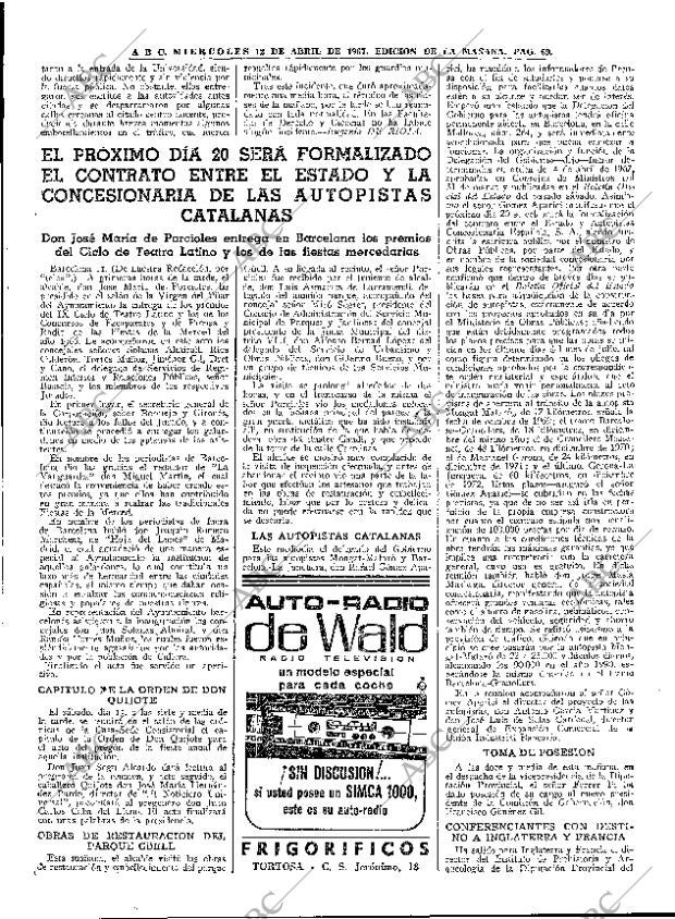 ABC MADRID 12-04-1967 página 69