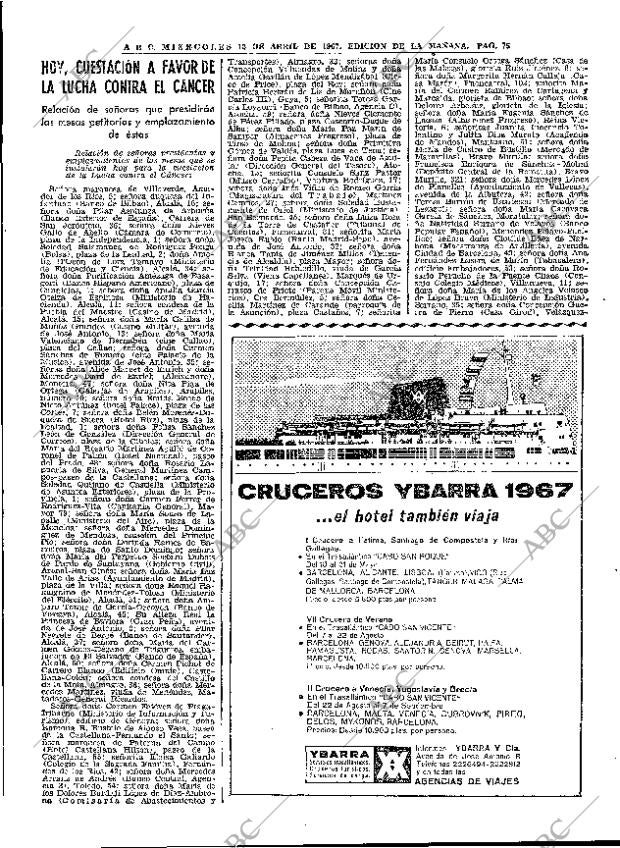ABC MADRID 12-04-1967 página 75
