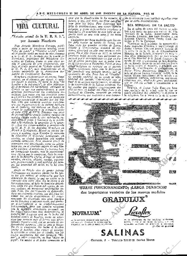 ABC MADRID 12-04-1967 página 85