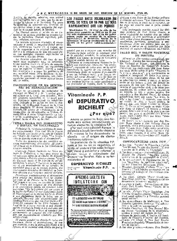 ABC MADRID 12-04-1967 página 87