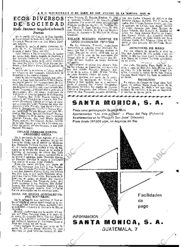 ABC MADRID 12-04-1967 página 89