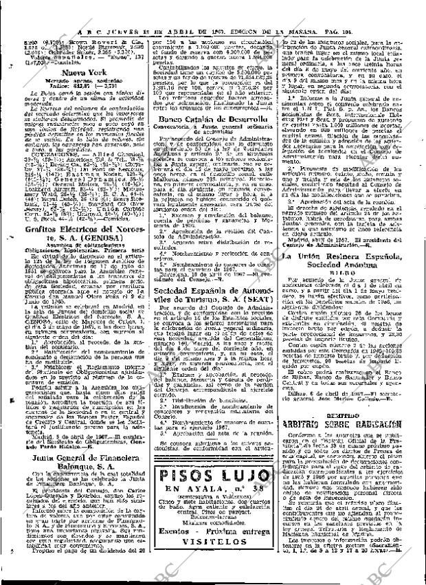 ABC MADRID 13-04-1967 página 104