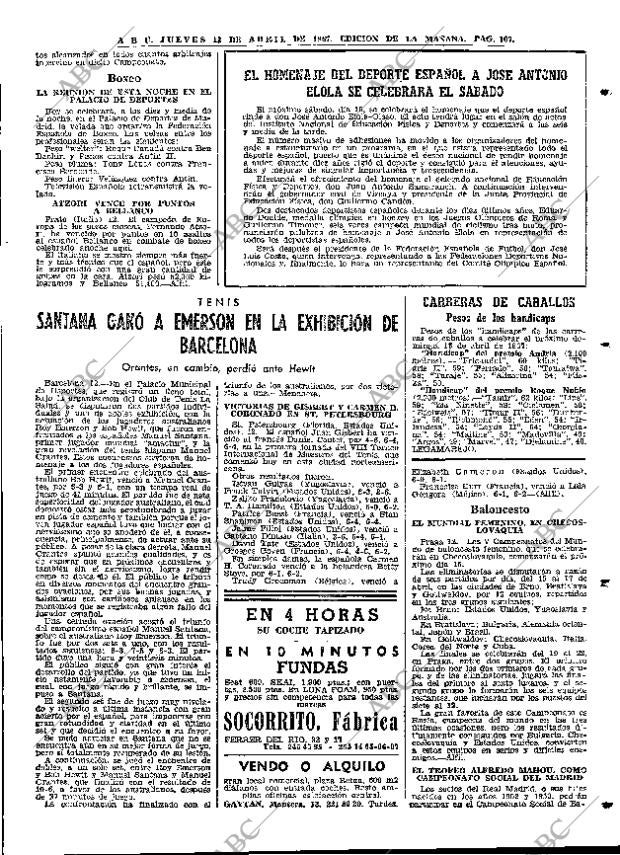 ABC MADRID 13-04-1967 página 107