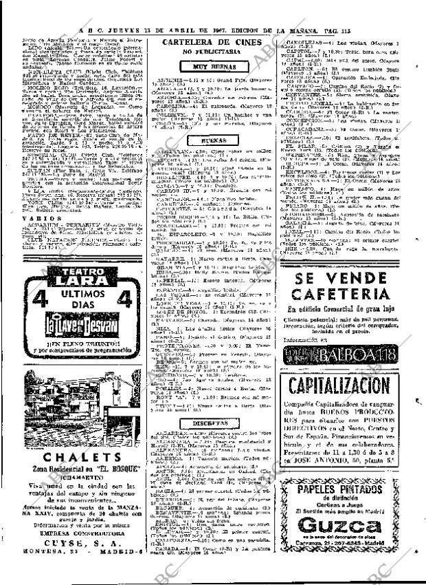 ABC MADRID 13-04-1967 página 115
