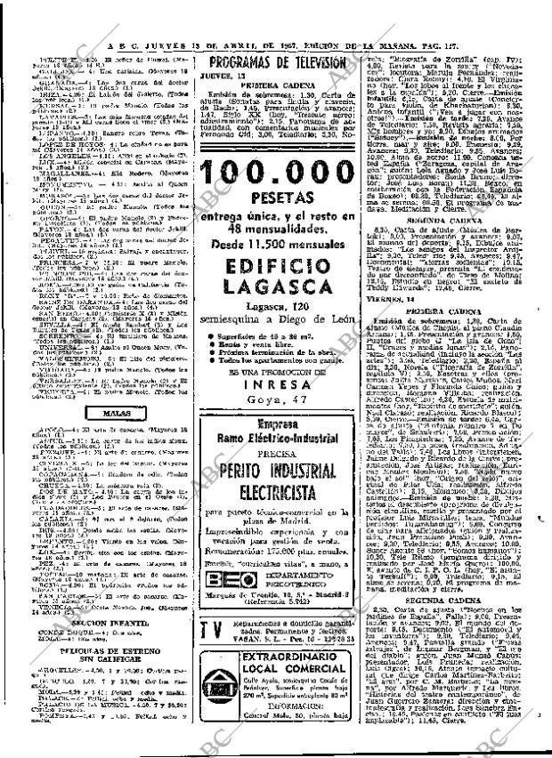 ABC MADRID 13-04-1967 página 117