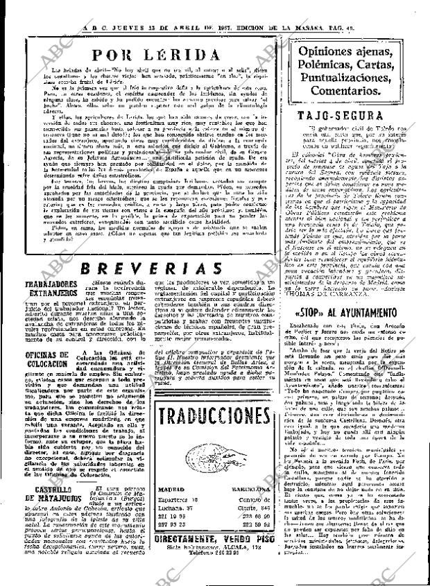 ABC MADRID 13-04-1967 página 49