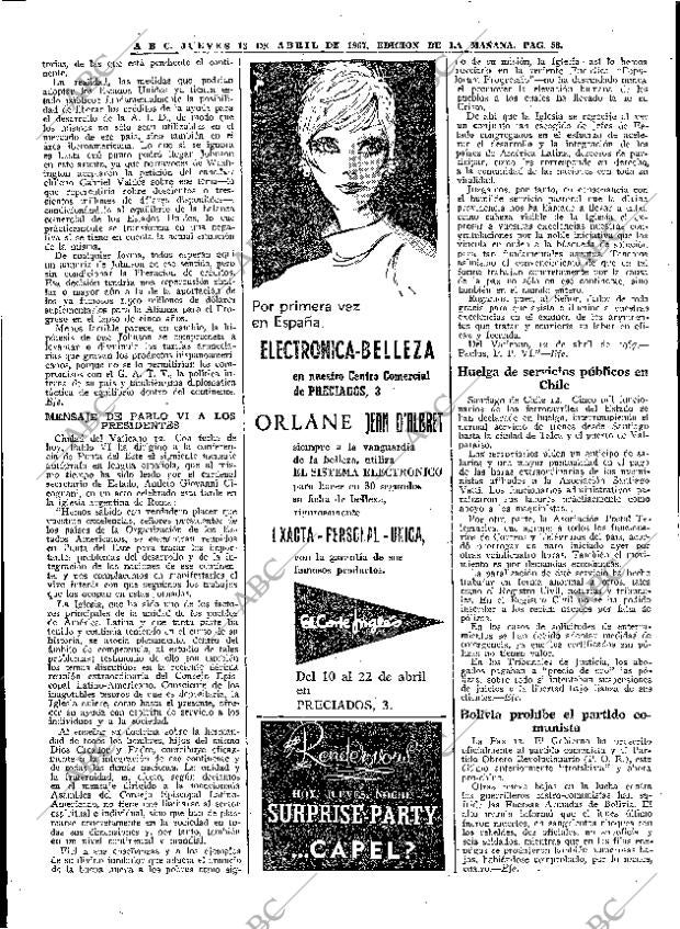 ABC MADRID 13-04-1967 página 58