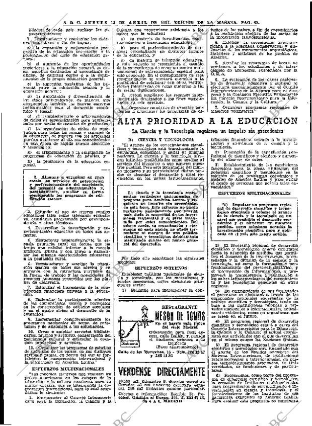 ABC MADRID 13-04-1967 página 62