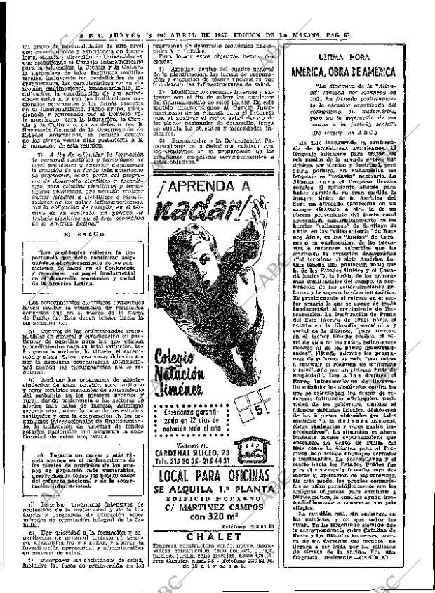 ABC MADRID 13-04-1967 página 63