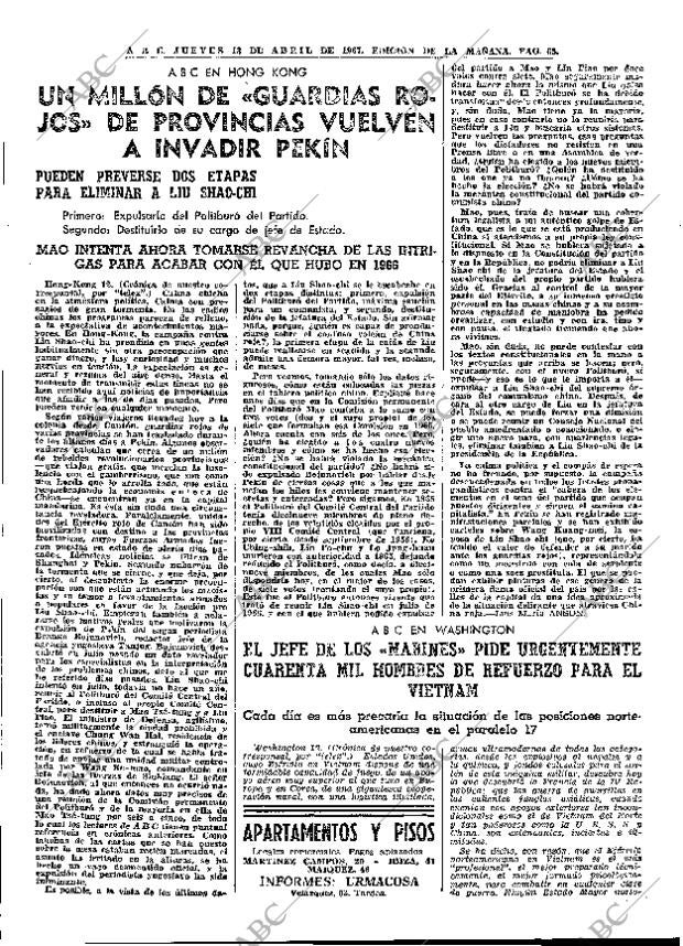 ABC MADRID 13-04-1967 página 65