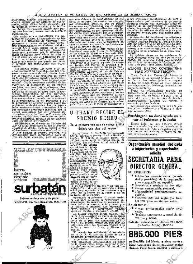 ABC MADRID 13-04-1967 página 66