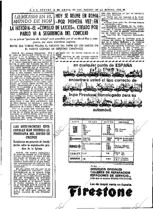 ABC MADRID 13-04-1967 página 69