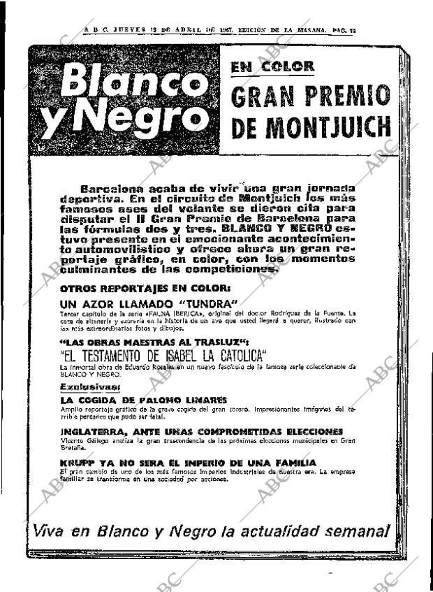 ABC MADRID 13-04-1967 página 75