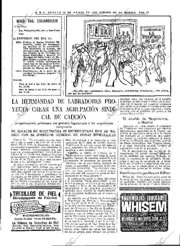 ABC MADRID 13-04-1967 página 77