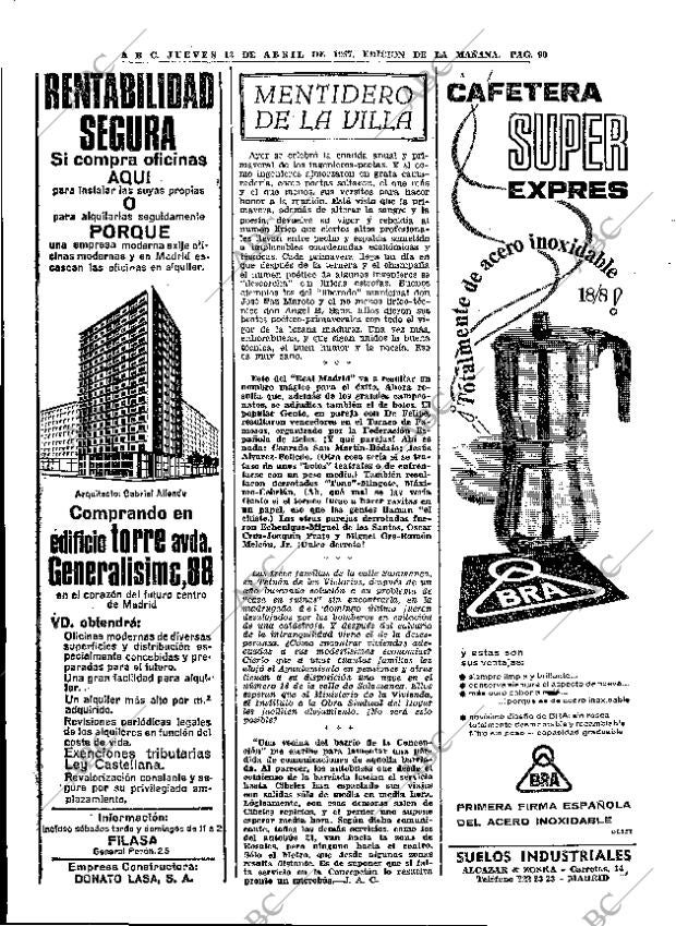 ABC MADRID 13-04-1967 página 90