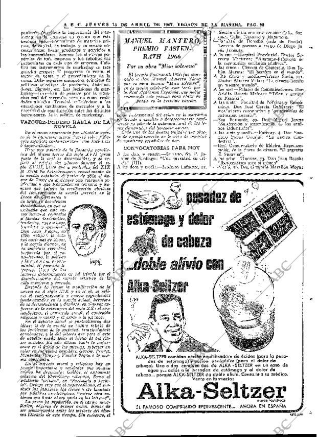 ABC MADRID 13-04-1967 página 95