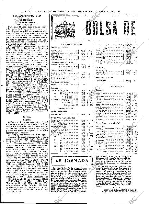 ABC MADRID 14-04-1967 página 100