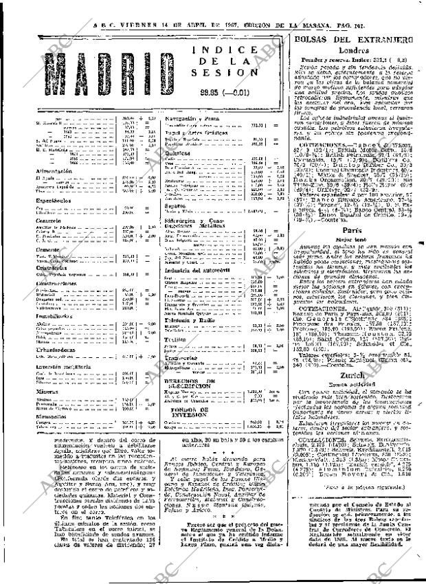 ABC MADRID 14-04-1967 página 101