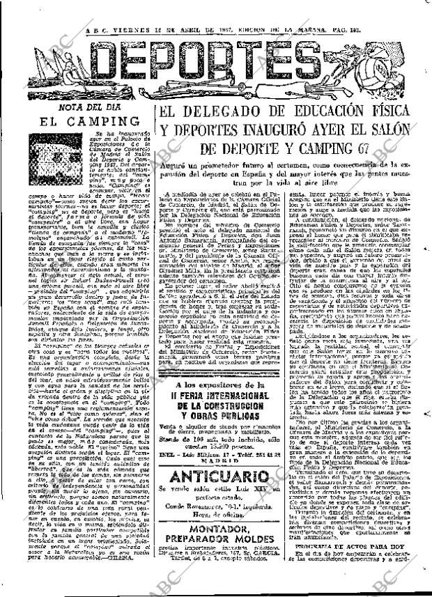 ABC MADRID 14-04-1967 página 103