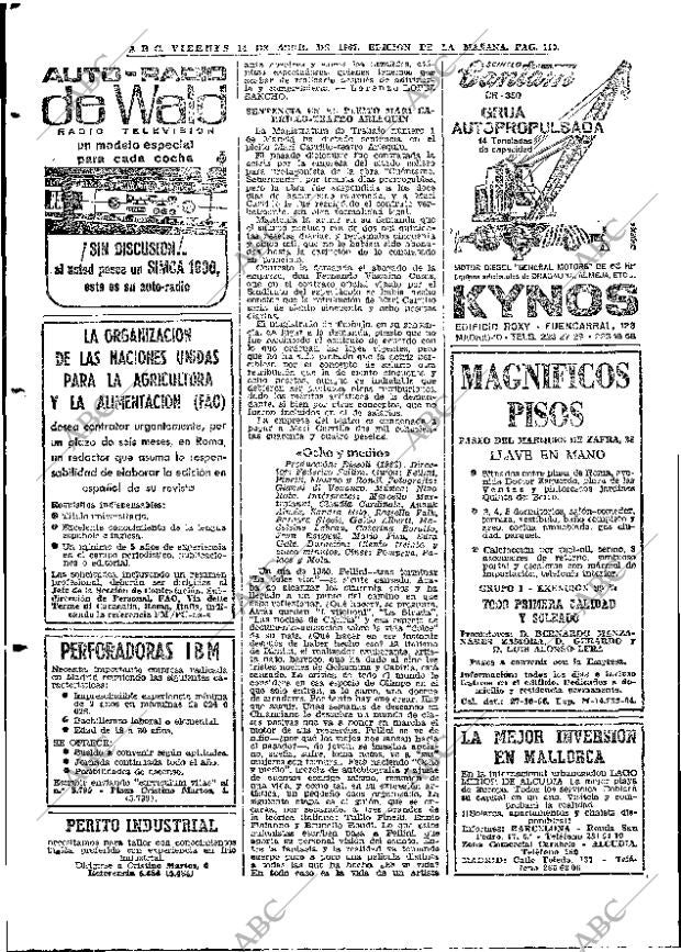 ABC MADRID 14-04-1967 página 110