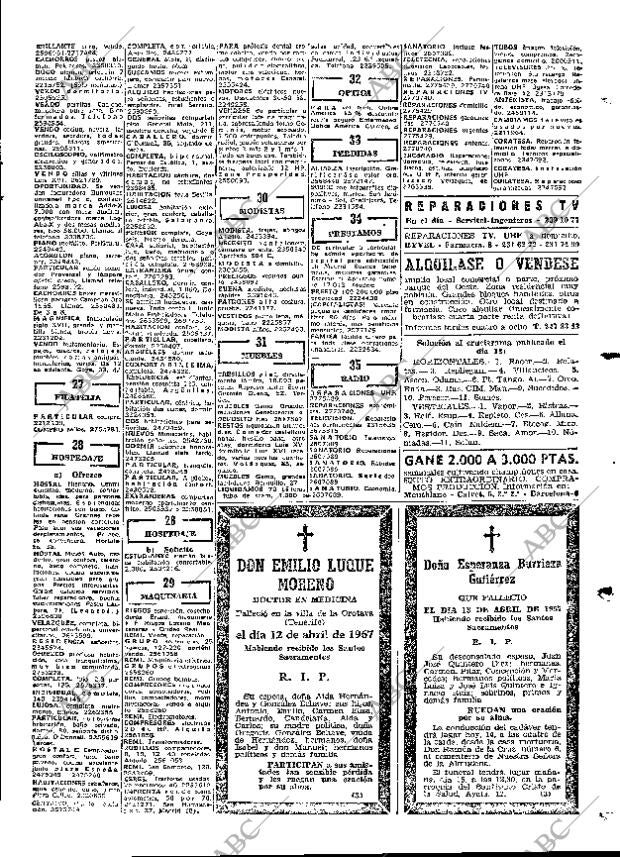 ABC MADRID 14-04-1967 página 129